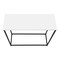 Monarch Specialties Accent Table, Console, Entryway, Narrow, Sofa, Living Room, Bedroom, White Laminate, Black Metal I 2252 - alternate 3